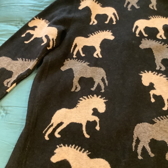 Anthropologie Field Flower Black Wool Hooded Cardigan Sweater, Size 2X. - Picture 10 of 16